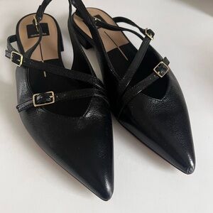 Dolce Vita Black Strappy Flats - 8.5W